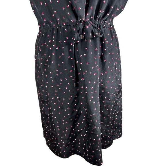 Gerard Darel Knee Length Heart Print Silk Dress - Picture 3 of 11